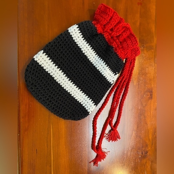 Red & Black UGA Hand Crafted Cinch Bag ❤️ Quality GIFT SHOP GO DAWGS UGA FAN - Picture 5 of 8